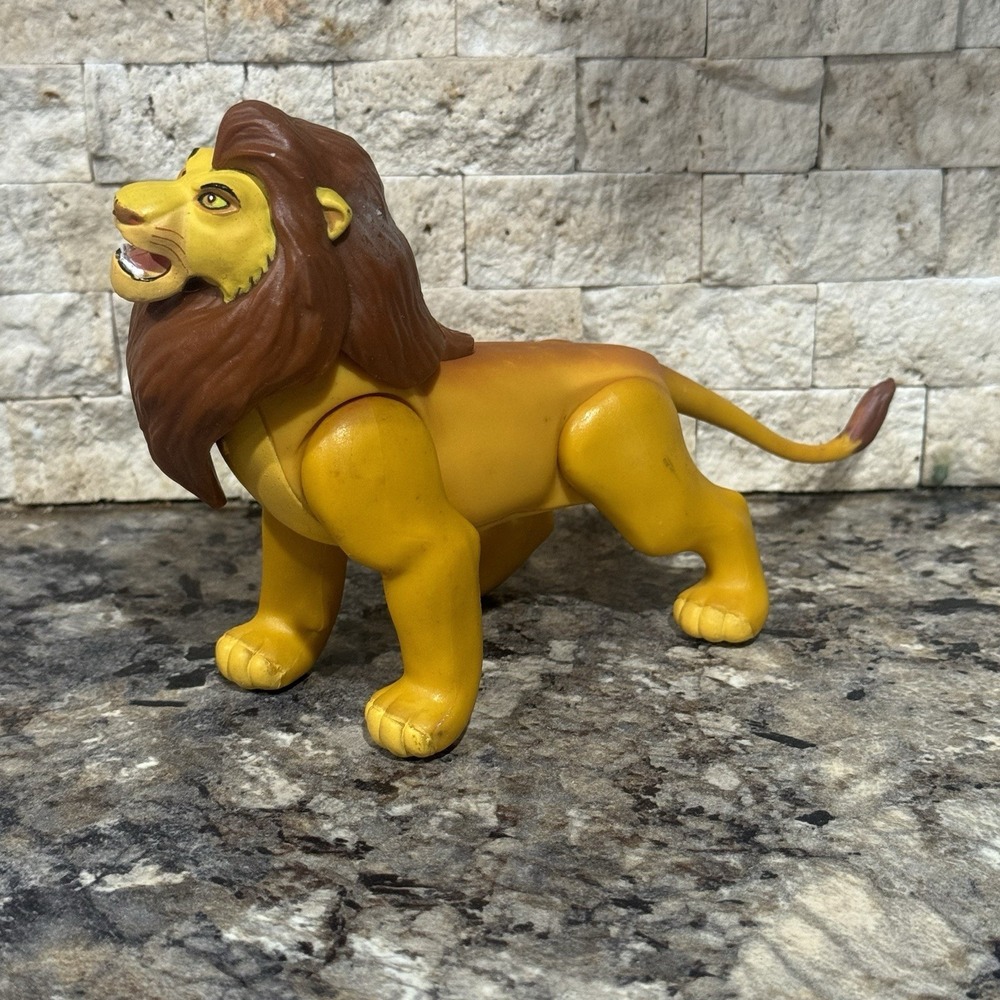 1994 Disney LION KING  6" ADULT SIMBA Battle Fighting Action Figure ~ Works!